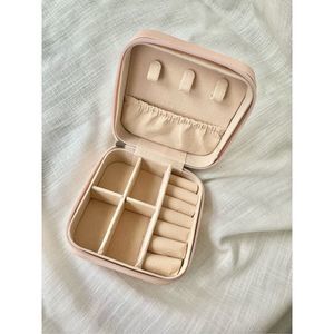 Light Pink travel jewelry box